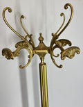 Coat Stand Vintage French Style Brass Floor Coat Rack LOT 47426