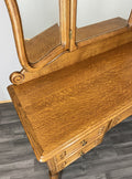 Vintage Dressing Table with mirror French Louis Oak Vanity Table Makeup LOT 45626