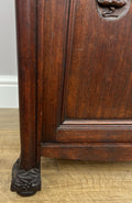 Bedside Table Antique French Style Marble Top Walnut Cabinet Nightstand LOT 62396
