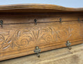 Coat Rack Antique French Carved Oak Wall Mounted 9 Hooks Rack Hanger LOT 62924