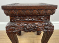 Plant Stand Vintage Chinese Style Mahogany Carved Table LOT 49641