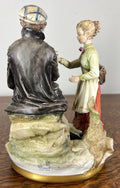 Figurines Vintage Style Italian Handmade Porcelain Couple Scene LOT 47563