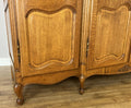 Wardrobe Vintage French Louis XVI Style Oak Four Door Carved Armoire LOT 63985