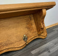 Coat Rack Antique French Oak Wall Mounted 5 Hook Plate Rack Hanger LOT 31773