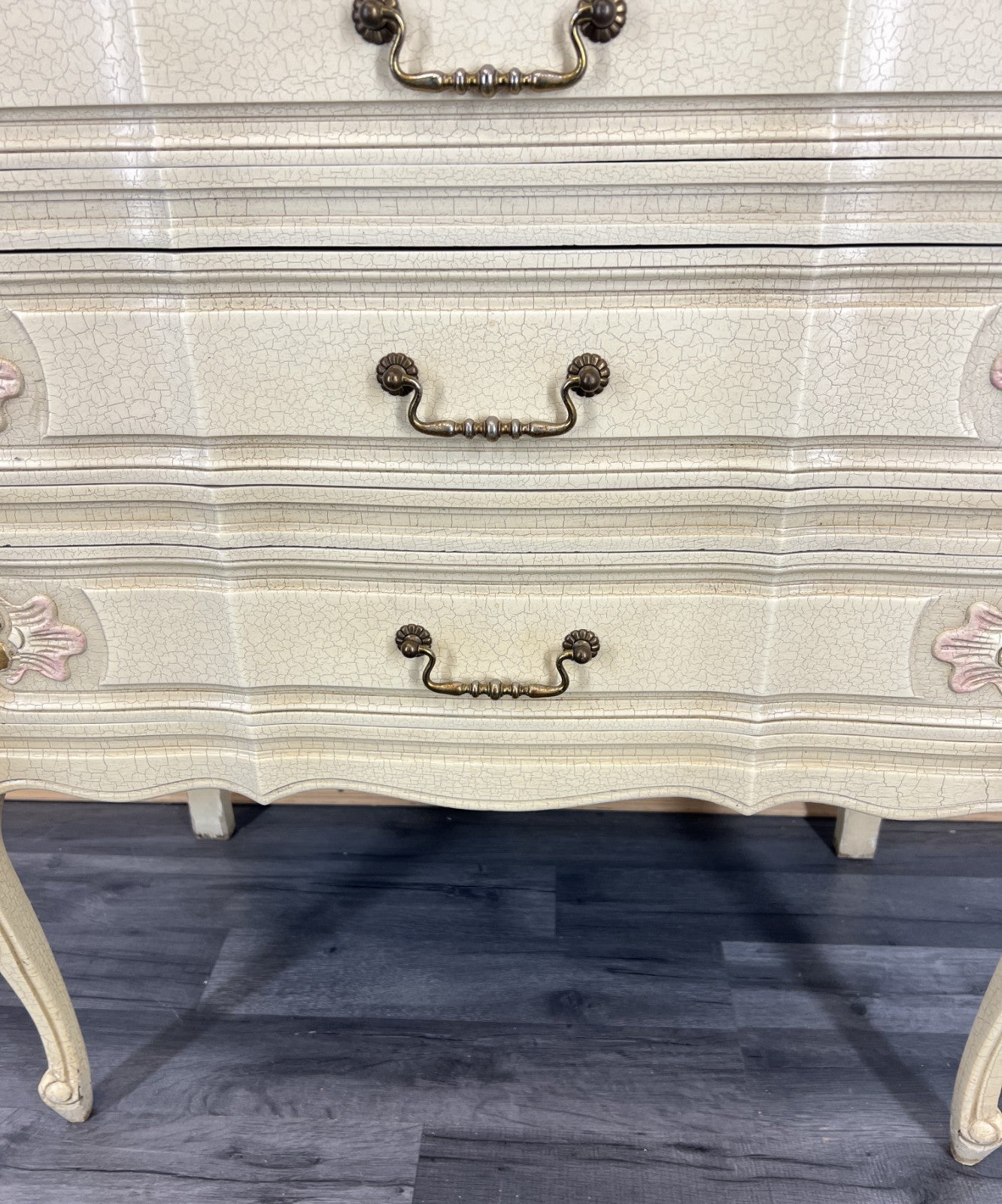 Chest of Drawers Vintage French Louis Shabby Chic 3 Drawers Cabinet LOT 44996