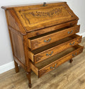 Secretaire Writing Desk Vintage French Style Oak Rare Bureaux Cabinet LOT 609114
