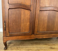 Wardrobe Vintage French Louis XVI Style Oak Three Door Carved Armoire LOT 61185