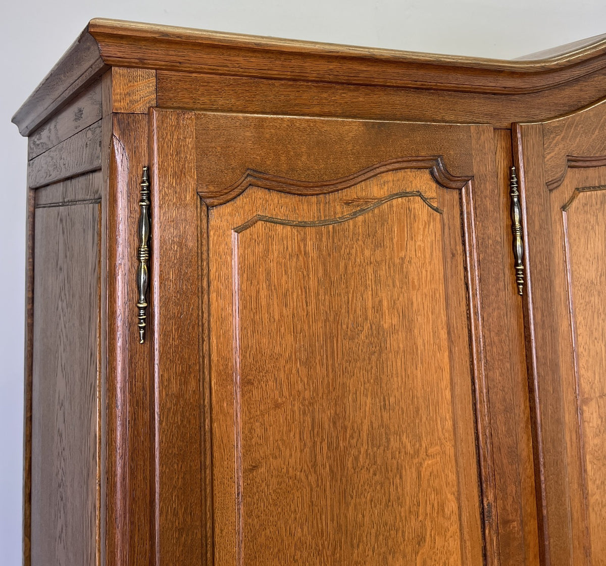 Wardrobe Vintage French Louis XVI Style Oak Four Door Carved Armoire LOT 6500