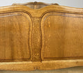 Bed Vintage French Louis Style Oak Double Bed Frame Carved Headboard LOT 63885