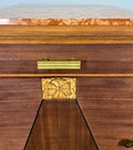 Cabinet Antique French Style Marble Top Bedside Table Carved Cupboard LOT 30995