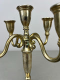 Pair of Candelabras Vintage French Style Metal Five Arm Candle Holders LOT 6484