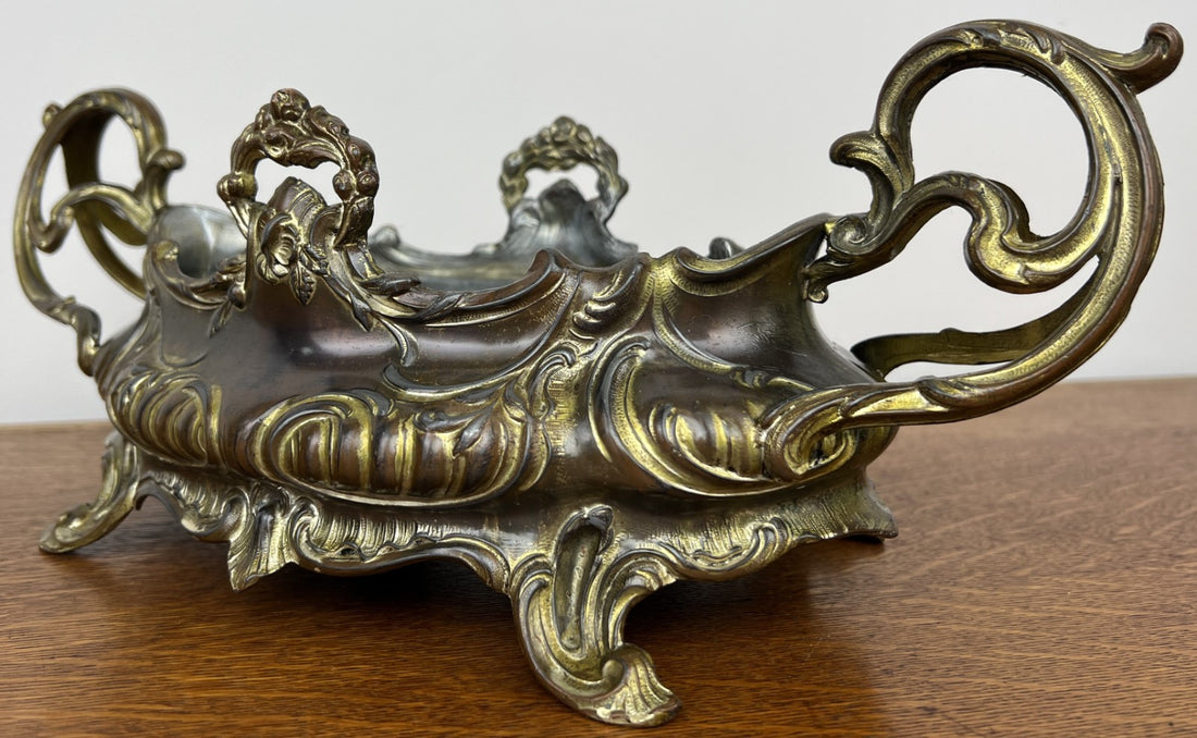 Vintage French Jardiniere Planter Ornate Decorative Bowl Insert LOT 49370