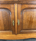 Cabinet Antique French Marble Top Oak Carved with Drawers Sideboard LOT 44894