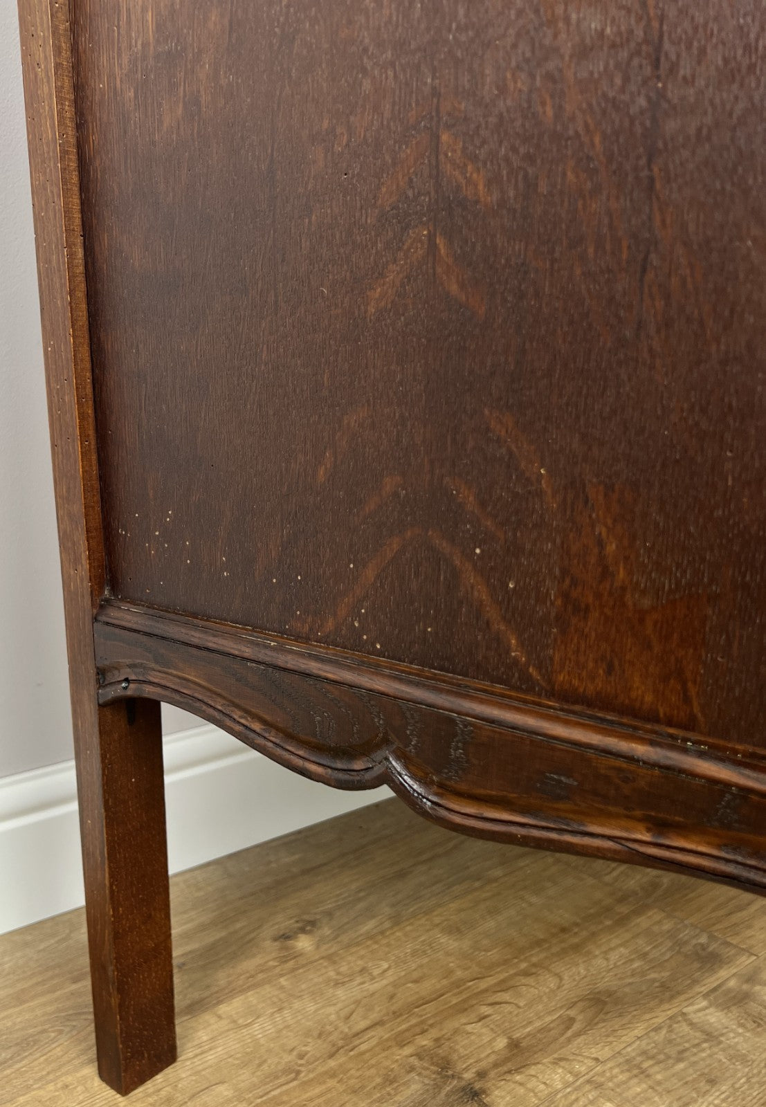 Chest of Drawers Vintage French Louis Oak 3 Drawers Carved Cabinet LOT 62528