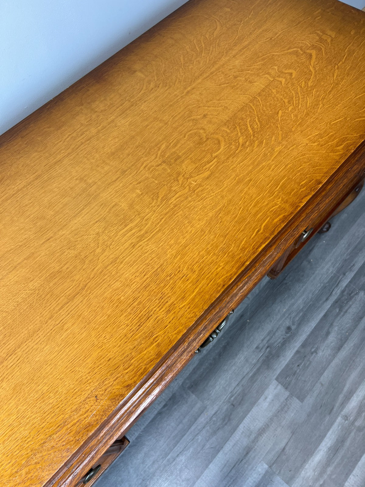 Cabinet Vintage French Louis XVI Style Sideboard Carved Doors Cupboard LOT 448211