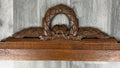 Pediment Antique French Hand Carved Oak Crown Crest Architectural LOT 70191