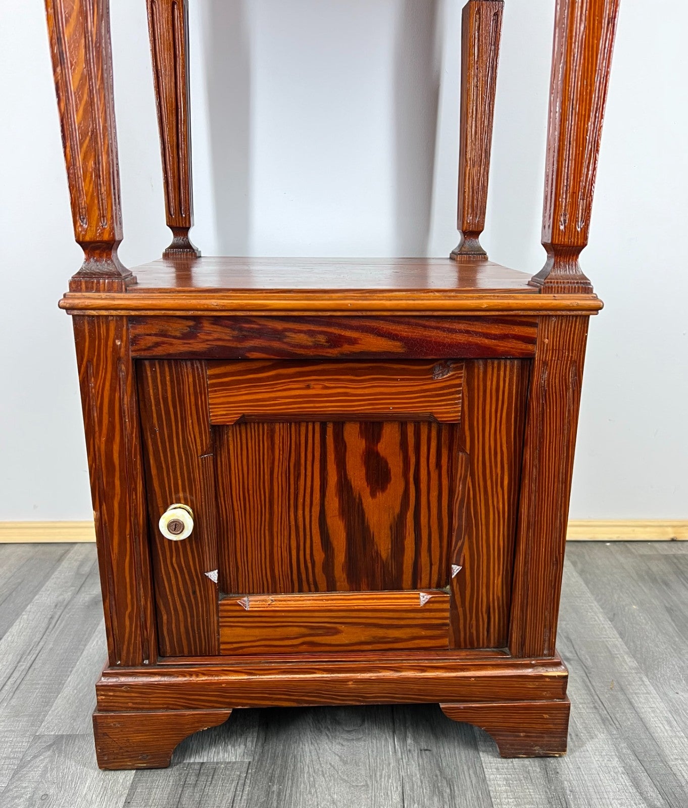Bedside Table Antique French Carved Wood Carved Cabinet Cupboard LOT 18763