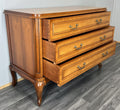Chest of Drawers Vintage French Louis XVI 3 Drawers Carved Cabinet LOT 445612