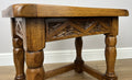 Pair of Bedside Tables Vintage French Oak Nightstands Carved Cabinets LOT 62128