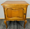 Pair of Bedside Tables Vintage French Louis XVI Oak Carved Cabinets LOT 26103