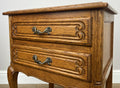 Pair of Bedside Tables Vintage French Louis Oak Nightstands Cabinets LOT 63507
