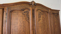 Wardrobe Vintage French Louis XVI Style Oak Four Door Carved Armoire LOT 61138