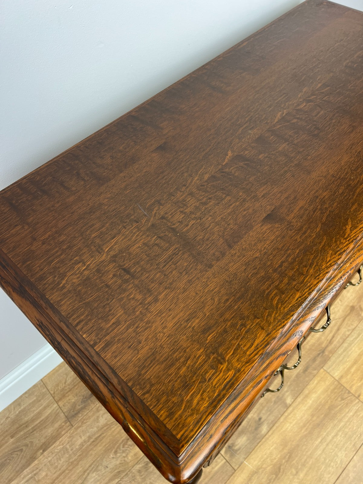 Chest of Drawers Vintage French Louis XVI Style Oak Carved Cabinet LOT 49209