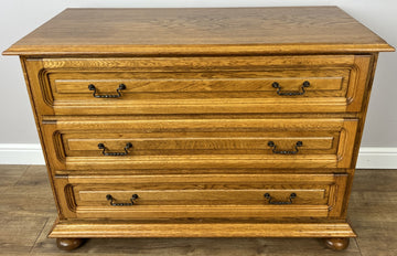 Chest of Drawers Vintage French Style 3 Drawers Carved Storage Cabinet LOT 62870