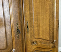 Wardrobe Vintage French Louis XVI Style Five Door Oak Carved Armoire LOT 645710