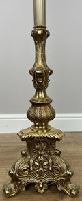 Floor Lamp Vintage French Style Standing Lamp Ornate with Tassel Shade LOT 607611