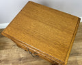 Pair of Bedside Tables Vintage French Louis Oak Nightstands Cabinets LOT 635011