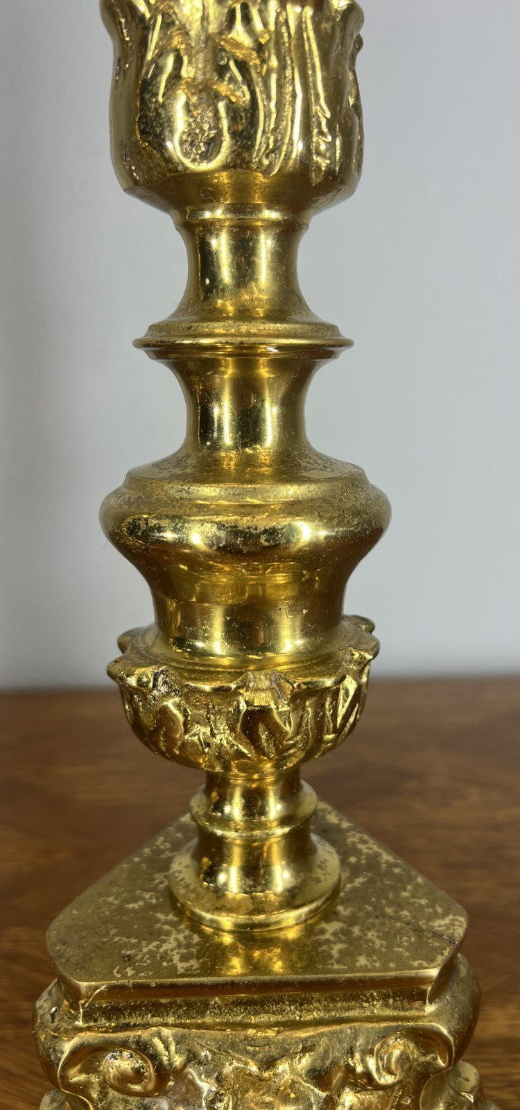 Candelabras Vintage French Style Pair Ornate Brass 52 cm Candlesticks LOT 46593