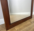 Mirror Antique French Style Wall Mirror Oak Carved Decorative Frame LOT 61956