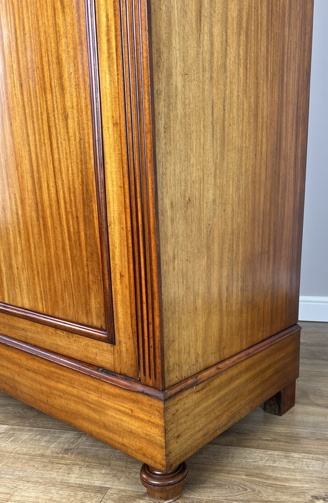 Wardrobe Antique French Style Two Door Mahogany Carved Armoire LOT 615613
