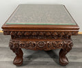 Coffee Table Plant Stand Vintage Chinese Mahogany Hand Ornate Carved  LOT 43280