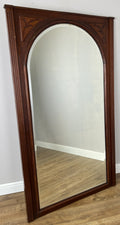 Mirror Antique French Style Oak Arched Carved Large Wall Mirror LOT 6530