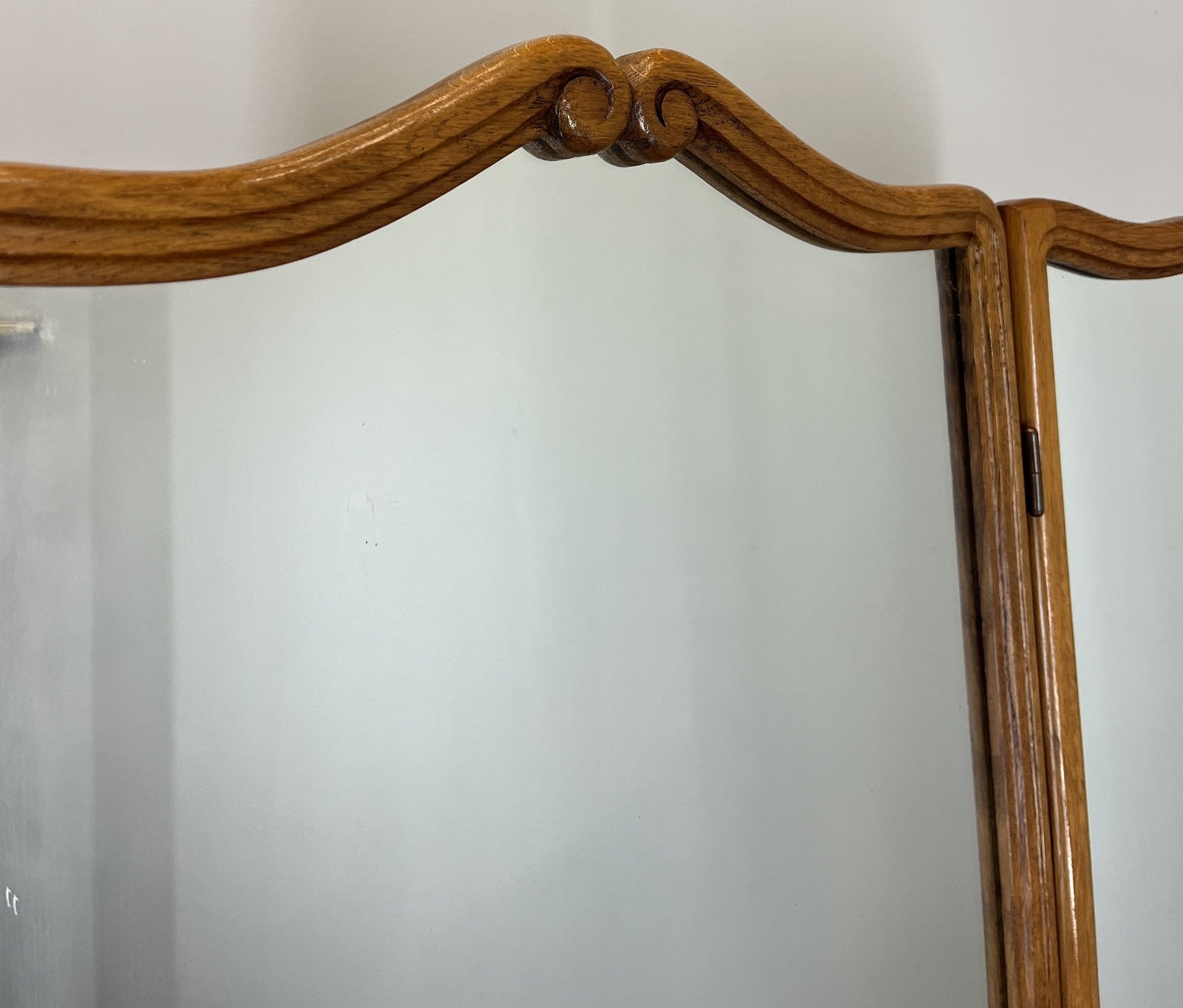 Vintage Dressing Table with Mirror French Oak Louis Vanity Table Makeup LOT 45224