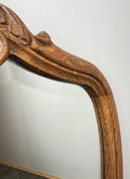 Vintage French Style Carved Oak Wall Mirror Ornate Wall Frame LOT 45366