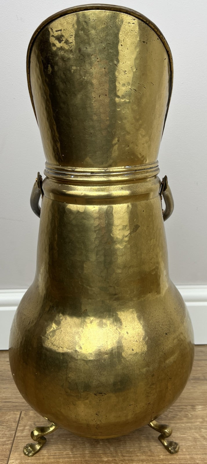 Umbrella Stand Vintage Style Brass Hall Stick Holder Lion Paw Feet LOT 60210