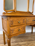 Dressing Table with Mirror Vintage French Oak Louis Vanity Table Makeup LOT 63217