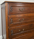 Chest of Drawers Vintage French Louis Oak 4 Drawers Carved Cabinet LOT 6527