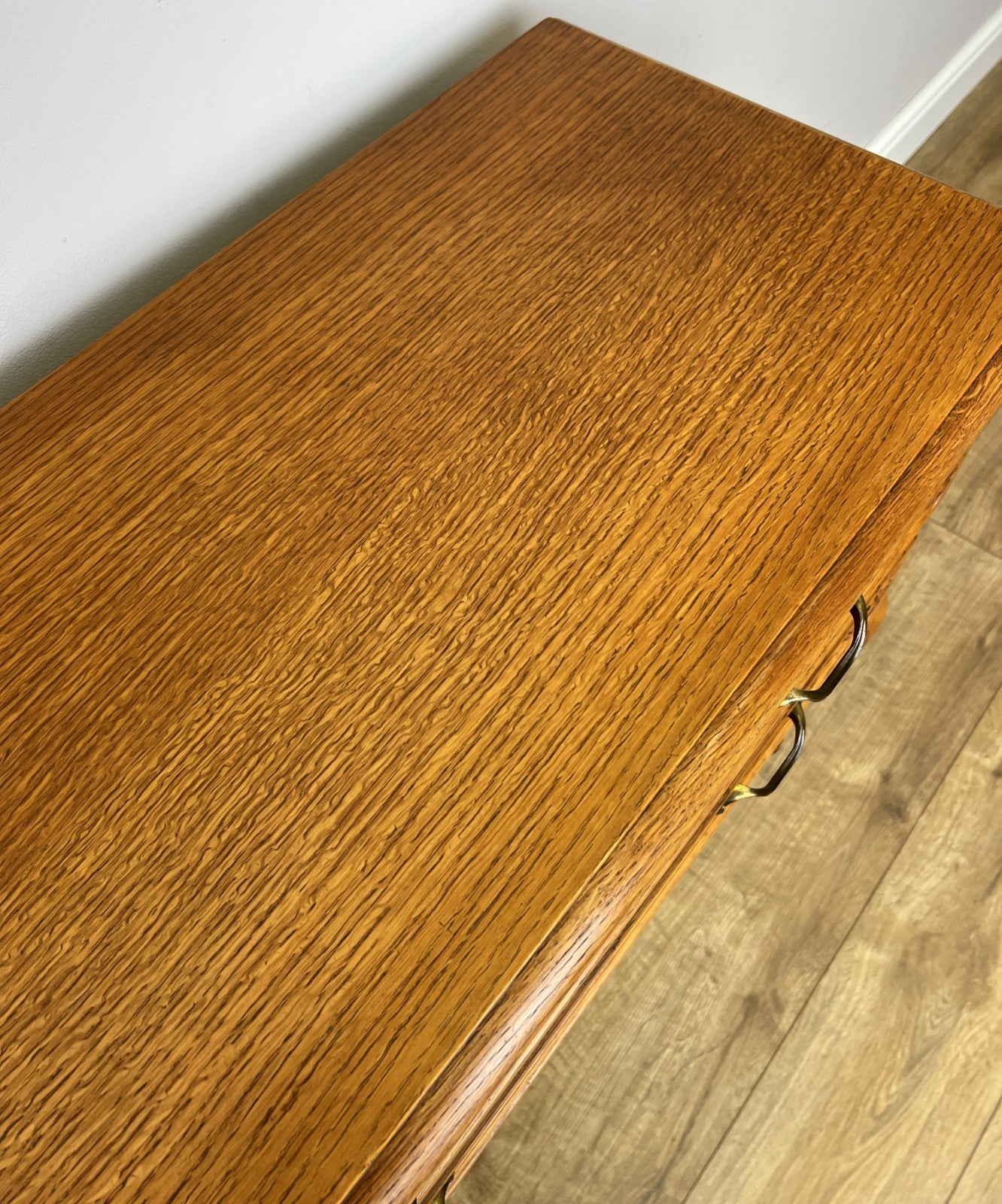 Chest of Drawers Vintage French Louis Oak 2 Drawers Carved Cabinet LOT 623211
