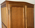 Wardrobe Vintage French Louis XVI Style Oak Two Door Carved Armoire LOT 48522