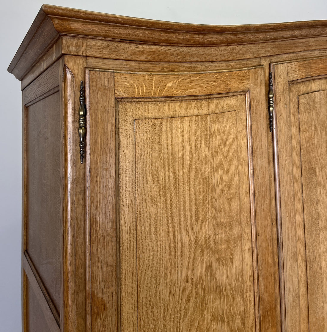 Wardrobe Vintage French Louis XVI Style Oak Four Door Carved Armoire LOT 61060