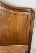 Bed Antique French Style Double Bed Frame Walnut Carved Headboard LOT 64079