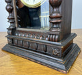 Clock Vintage Junghans Wooden Mantel Clock Glass Door Table Clock LOT 605511
