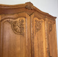 Wardrobe Vintage French Louis XVI Style Oak Four Door Carved Armoire LOT 63993