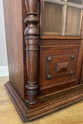 Bookcase Antique French Style Glazed Display Cabinet Oak Sideboard LOT 6545