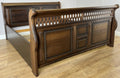 Bed Vintage French Super King Size Sleigh Bed Frame 180x200cm Headboard LOT 64093