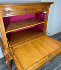 Cabinet Vintage French Style Oak Carved Sideboard with Drawer LOT 37579